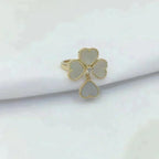 [Clover Jewelry]SWEET CLOVER WHITE MOP RING