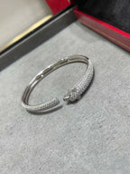 [Clover Jewelry]PANTHERE FULL DIAMOND OPEN BRACELET