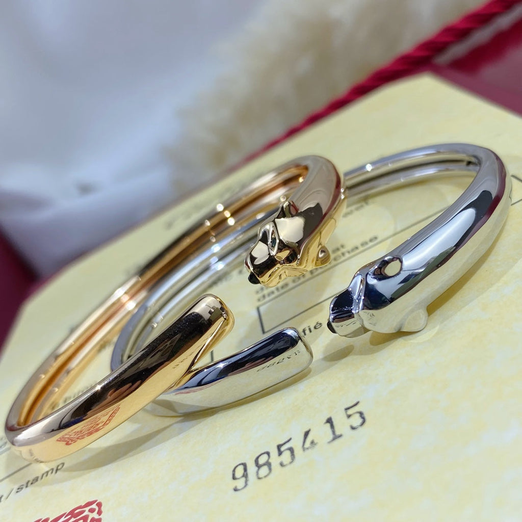 [Clover Jewelry]PANTHERE SILVER OPEN BRACELET