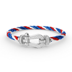 [Clover Jewelry]FORCE LARGE HORSESHOE FULL DIAMOND BRACELET SILVER