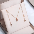 [Clover Jewelry]FIOREVER KETTE DIAMANT MITTE