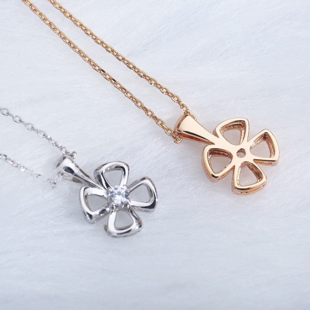 [Clover Jewelry]FIOREVER KETTE DIAMANT MITTE