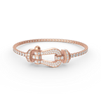 [Clover Jewelry] FORCE GROSSES HUFEISEN VOLL DIAMANT TENNISARMREIF