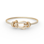 [Clover Jewelry] FORCE GROSSES HUFEISEN VOLL DIAMANT TENNISARMREIF