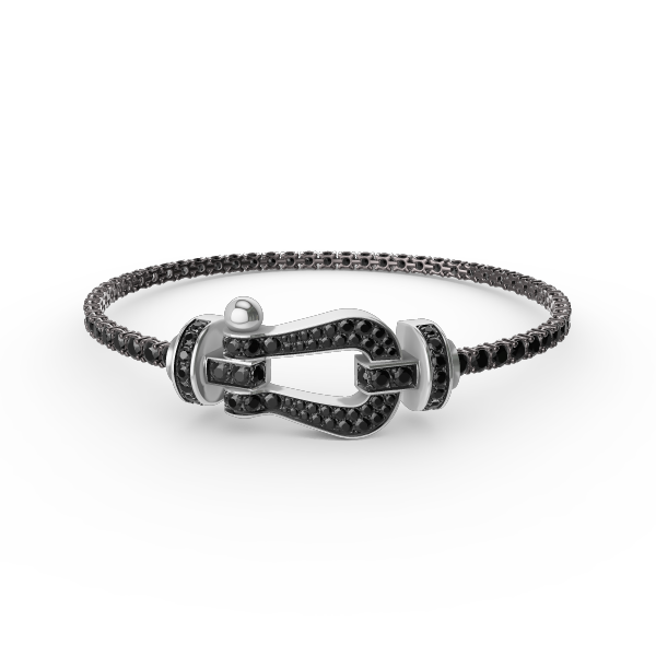 [Clover Jewelry] FORCE GROSSES HUFEISEN VOLL DIAMANT TENNISARMREIF