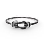 [Clover Jewelry] FORCE GROSSES HUFEISEN VOLL DIAMANT TENNISARMREIF